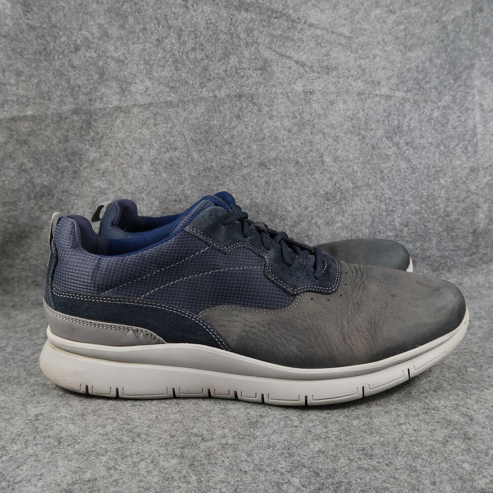 Rockport Shoes Mens 11 Lifestyle Sneakers Derby Casual Lightweight Blue Leather